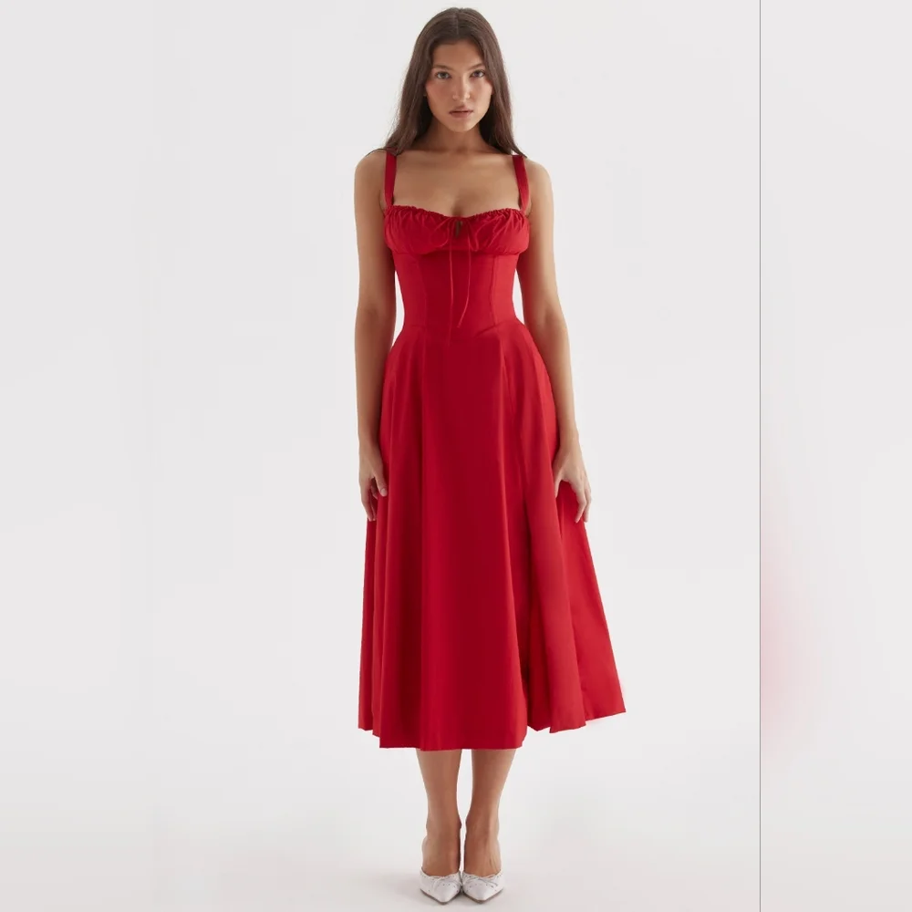 House of CB Red Midi Dress - Picture 3 of 16